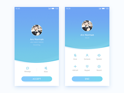 Incoming Call app call incoming kyouo phone ui