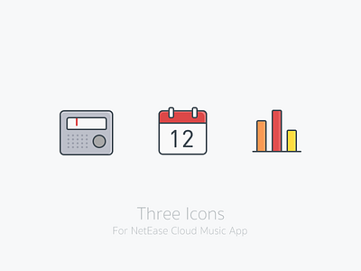 Three Icons app icons ui