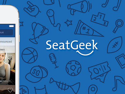 SeatGeek FB Advertisment ad app custom event facebook icons illustration ios iphone music seatgeek sports