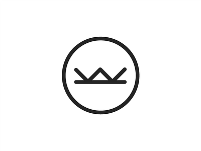 Personal Identity Refresh badge emblem icon identity letter lines logo mark monogram stroke symbol thick