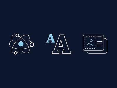 Style Guide Hero Icons atomic component data icons illustration layout nebula research science style type ui