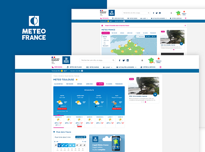 Meteo France design meteo meteofrance ui ui design ux ux design weather weather app web webdesign