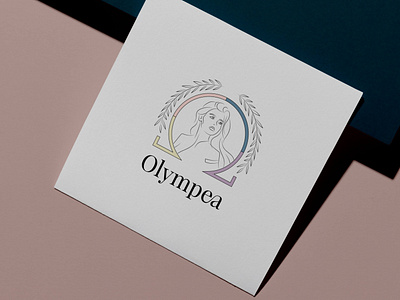 Logo - Olympea branding logo sport woman woman cycle