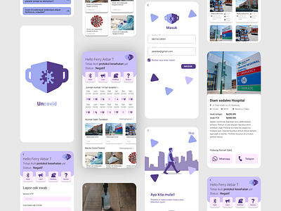 Uncovid app design exploration prototype ui ux