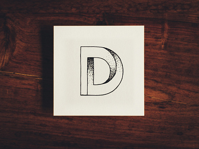 D 36daysoftype analog d hand lettering paper