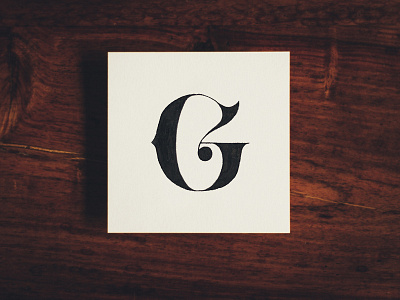 G 36daysoftype analog g hand lettering paper