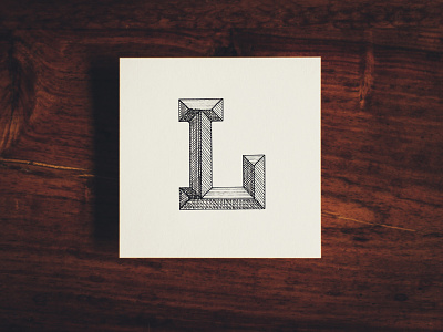 L 36daysoftype analog hand l lettering paper