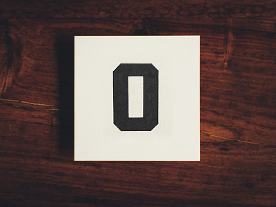 O 36daysoftype analog hand lettering o paper