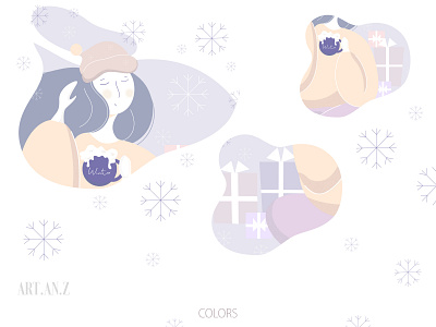 Сozy winter adobe illustrator branding design illustration illustration trends 2021 packing vector