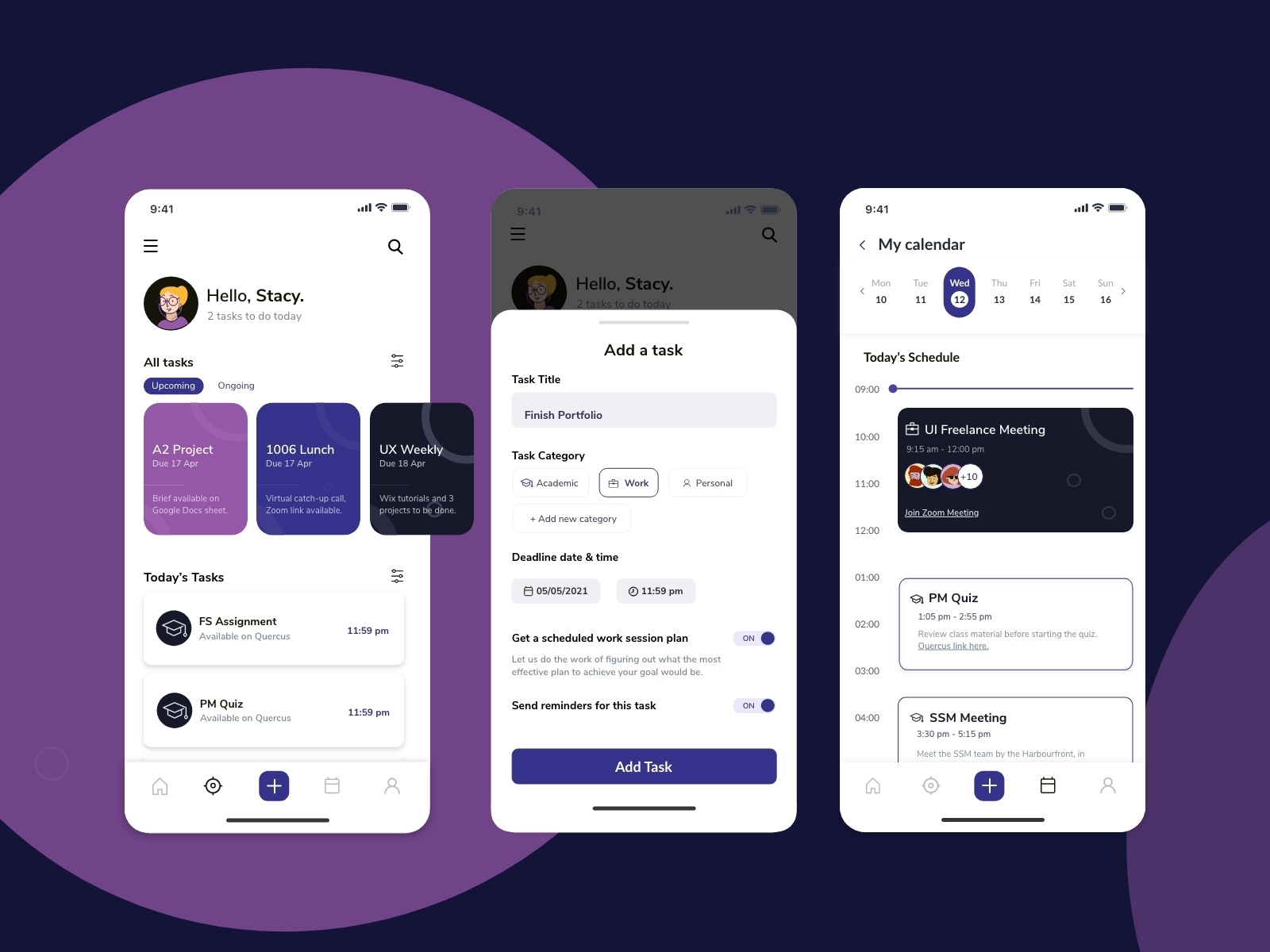 Schedulr. by Ritika Sharma on Dribbble
