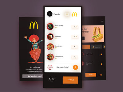 MC redesign app ui ux design