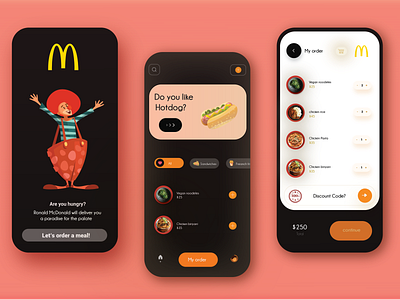 McDonald's redesign app ui ux design