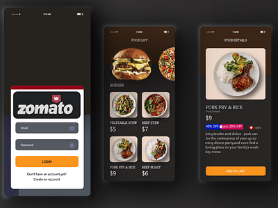 Zomato redesign ui ux design