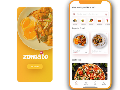 Zomato redesign ui ux design