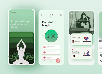 Keepyoga redesign illustration ui ux design