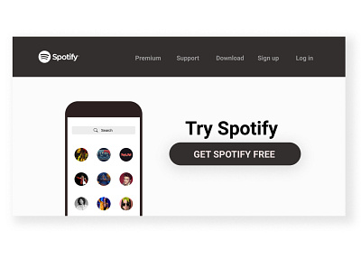 spotify redesign app branding design icon minimal ui ux design