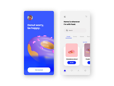 FOOD APP DESIGN design illustration ui ux design