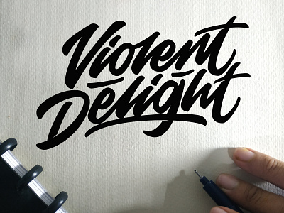 Violent Delight Lettering