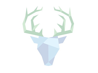 Deer animal deer geometric mint vector