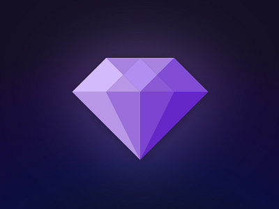Diamond diamond gem icon jewel purple