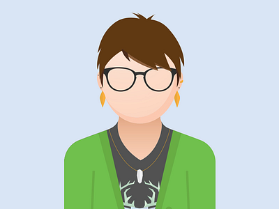 Self Portrait accessories avatar glasses illustration person portrait profile sweater