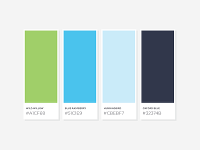 The Museum Playbook Website Color Guide blue branding color color palette color swatch color swatches gray green grey palette style guide swatch