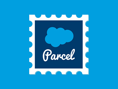 Parcel logo brand branding cloud email logo mail postage postage stamp stamp