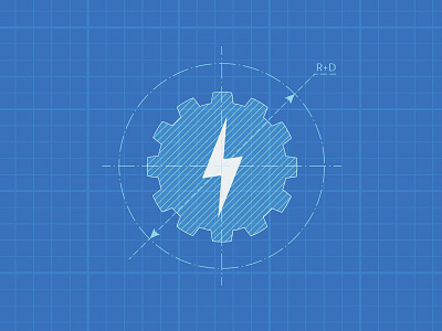 Logo Blueprint blue blueprint branding circle diagram draft logo plans sketch