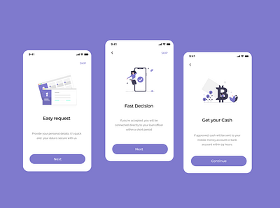 Banking Loan App app banking app branding design illustration typography ui uimobile ux