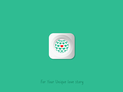 For Your Unique love story app brandingpackage digitalart icon illustration logopackage love ui ux valentine web
