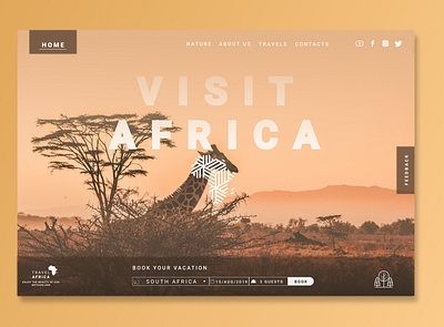 Visit Africa product design ui design uiux webdesign