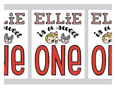 Ellie's Birthday Invitation boston terrier design dog ice cream illustration invitation invite kids print typography vector