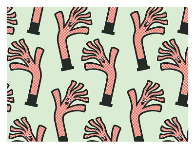 Wacky Arm Guy Pattern design fun illustration pattern repeating pattern vector wacky wacky arm