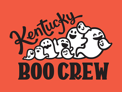 Kentucky Boo Crew Halloween Graphic design digital cut file ghost halloween holiday illustration illustrator kentucky procreate spooky spooky season type typography vector