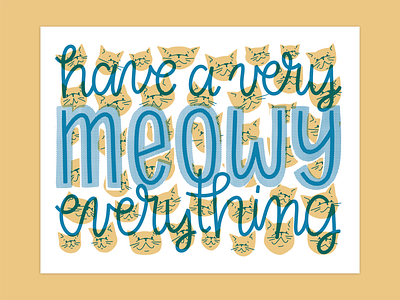 Meowy Everything! Cat Holiday Card