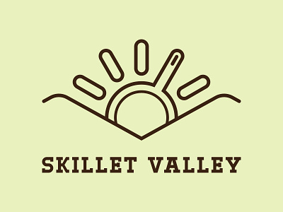 Skillet Valley Logo branding design illustration logo vector