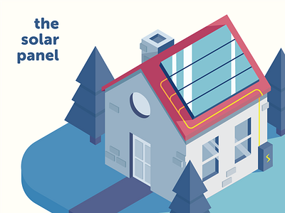 The Solar Panel branding design energy enviroment green greenhouse home house icon illustration logo solar solar panel vector