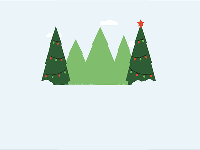 An early Merry Christmas! animation car christmas illustration tree vector