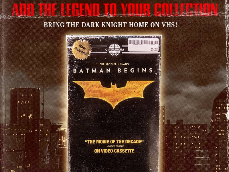 Batman Begins VHS by Zak on Dribbble