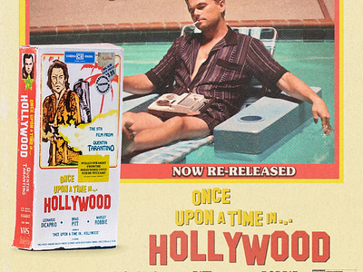 Once Upon A Time in...Hollywood VHS 1960s movie quentin tarantino retro vhs