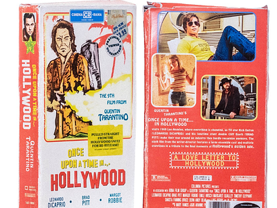 VHS Once Upon A Time Hollywood 1960s movies poster quentin tarantino retro vhs