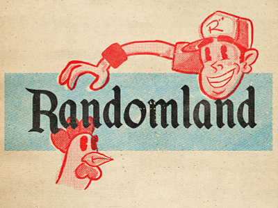 Randomland "Disney Variant" 1950s analog graphic design illustration mid century randomland retro