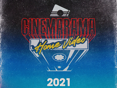 Cinemarama Home Video catalog cover 1980s analog branding cinemarama design graphic design print retro vhs
