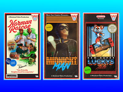 Weekend Video VHS thumbnails