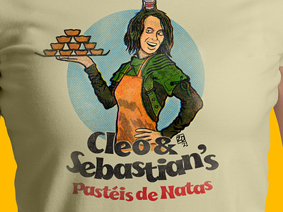 Cleo & Sebastian's Pastéis de Natas analog cleo cazo design graphic design illustration ratcatcher2 retro the suicide squad