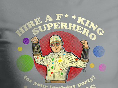 Hire a F**king Superhero: Polka-Dot Man analog design graphic design illustration polka-dot man retro the suicide squad
