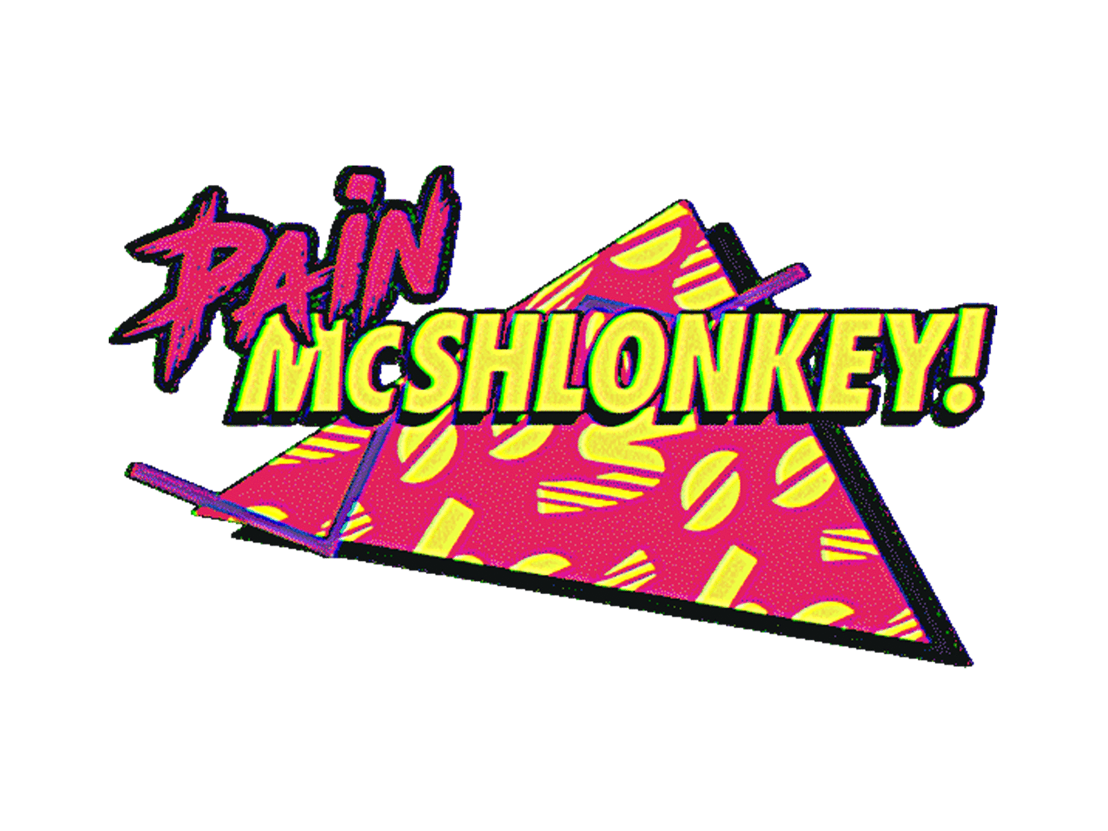 Skibeans "Pain McShlonkey" 1980s design graphic design retro ski skibeans