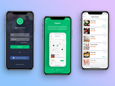 Early Bird app design