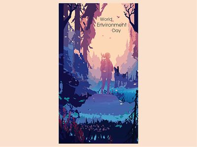 World Environment Day 12thaugust aftereffects aftereffetcs art day design illustration illustrator international minimal