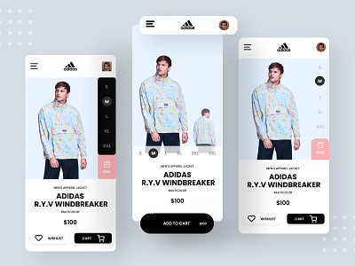 Adidas Mobile App adidas adidas originals clean creative design icon interface minimal sports sports design ui ui design ui ux uidesign web design webdesign